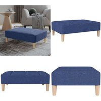 Fußhocker Blau 78x56x32 cm Stoff - Fußhocker - Blau - Sitzsack - Beistelltisch - Deko - Home & Living von VIDAXL