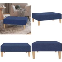 Fußhocker Blau 78x56x32 cm Stoff - Fußhocker - Blau - Sitzsack - Beistelltisch - Lounge Möbel - Home & Living von VIDAXL