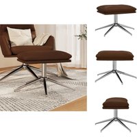 Fußhocker Braun 45x29,5x35 cm Kunstleder Glänzend - Sitzhocker - Hocker Braun - Lederlook - Couchtisch - Deko Fußhocker Braun 45x29,5x35 cm Kunstleder Glänzend - Sitzhocker - Hocker Braun - Lederlook - Couchtisch - Deko von VIDAXL
