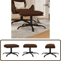 Vidaxl - Fußhocker Braun 45x29,5x36 cm Kunstleder Glänzend - Sitzhocker - Hocker Braun - pu Leder Hocker - Couchtisch Hocker - Livingroom Dekoration von VIDAXL