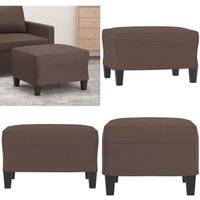 Fußhocker Braun 60x50x41 cm Kunstleder - Polsterhocker - Sitzsack - Fußablage - Couchtisch - Braun - Home & Living von VIDAXL