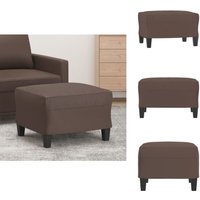 Fußhocker Braun 60x50x41 cm Kunstleder - Polsterhocker - Sitzsack - Fußablage - Couchtisch - Braun von VIDAXL