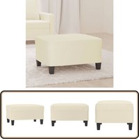 Fußhocker Creme 70x55x41 cm Kunstleder - Fußhocker - Cremefarbener Hocker - Sitzsack - Lounge Chair - Beistelltisch Fußhocker Creme 70x55x41 cm Kunstleder - Fußhocker - Cremefarbener Hocker - Sitzsack - Lounge Chair - Beistelltisch von VIDAXL