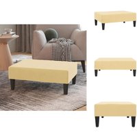 Fußhocker Creme 78x56x32 cm Samt - Fußhocker - Samt Sessel - Beistelltisch - Lounge Möbel - Creme Sofa Fußhocker Creme 78x56x32 cm Samt - Fußhocker - Samt Sessel - Beistelltisch - Lounge Möbel - Creme Sofa von VIDAXL