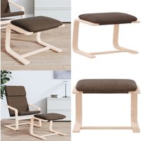 Fußhocker Dunkelbraun 51x41x40 cm Stoff - Polsterhocker - Sitzsack - Fußablage - Beistelltisch - Wohnzimmerdeko - Home & Living von VIDAXL