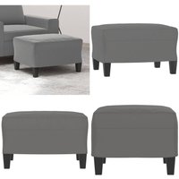 Fußhocker Dunkelgrau 60x50x41 cm Mikrofasergewebe - Mikrofaser Sessel - Grau Hocker - Sitzsack - Fußablage - Wohnzimmer Deko - Home & Living von VIDAXL