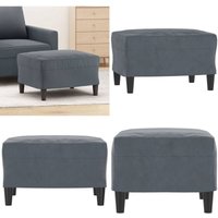 Fußhocker Dunkelgrau 60x50x41 cm Samt - Samtsessel - Hocker Grau - Sitzsack Dunkelgrau - Polsterhocker - Couchtisch Hocker - Home & Living Fußhocker Dunkelgrau 60x50x41 cm Samt - Samtsessel - Hocker Grau - Sitzsack Dunkelgrau - Polsterhocker - Couchtisch Hocker - Home & Living von VIDAXL
