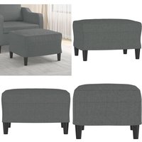 Fußhocker Dunkelgrau 60x50x41 cm Stoff - Polsterhocker - Grau - Sitzsack - Fußablage - Wohnzimmer Deko - Home & Living Fußhocker Dunkelgrau 60x50x41 cm Stoff - Polsterhocker - Grau - Sitzsack - Fußablage - Wohnzimmer Deko - Home & Living von VIDAXL