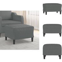 Fußhocker Dunkelgrau 60x50x41 cm Stoff - Polsterhocker - Grau - Sitzsack - Fußablage - Wohnzimmer Deko Fußhocker Dunkelgrau 60x50x41 cm Stoff - Polsterhocker - Grau - Sitzsack - Fußablage - Wohnzimmer Deko von VIDAXL