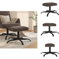 Fußhocker Dunkelgrau 60x60x36 cm Mikrofasergewebe - Mikrofaser Hocker - Grau Hocker - Couchtisch - Beistelltisch - Sessel von VIDAXL