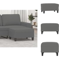 Fußhocker Dunkelgrau 70x55x41 cm Mikrofasergewebe - Mikrofaser Hocker - Grau Hocker - Fußhocker - Wohnzimmer Deko - Sitzmöglichkeiten Fußhocker Dunkelgrau 70x55x41 cm Mikrofasergewebe - Mikrofaser Hocker - Grau Hocker - Fußhocker - Wohnzimmer Deko - Sitzmöglichkeiten von VIDAXL