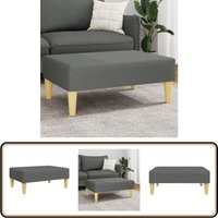 Fußhocker Dunkelgrau 77x55x31 cm Stoff - Sitzsack - Hocker - Fußhocker - Wohnzimmer Deko - Grau von VIDAXL