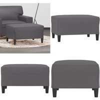 Fußhocker Grau 70x55x41 cm Kunstleder - Sitzsack - Hocker - Fußhocker - Grau - Kunstleder - Home & Living von VIDAXL