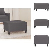 Fußhocker Grau 70x55x41 cm Kunstleder - Sitzsack - Hocker Grau - Fußhocker Kunstleder - Couchtisch - Beistelltisch von VIDAXL