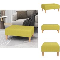 Fußhocker Grün 78x56x32 cm Stoff - Fußhocker - Sitzsack - Beistelltisch - Deko - Wohnzimmerdeko von VIDAXL