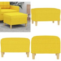 Fußhocker Hellgelb 60x50x41 cm Stoff - Sitzsack - Fußhocker - Beistelltisch - Polsterhocker - Wohnzimmer Deko - Home & Living Fußhocker Hellgelb 60x50x41 cm Stoff - Sitzsack - Fußhocker - Beistelltisch - Polsterhocker - Wohnzimmer Deko - Home & Living von VIDAXL