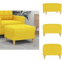 Fußhocker Hellgelb 60x50x41 cm Stoff - Sitzsack - Fußhocker - Beistelltisch - Polsterhocker - Wohnzimmer Deko Fußhocker Hellgelb 60x50x41 cm Stoff - Sitzsack - Fußhocker - Beistelltisch - Polsterhocker - Wohnzimmer Deko von VIDAXL