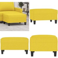 Fußhocker Hellgelb 70x55x41 cm Stoff - Polsterhocker - Hocker - Fußhocker - Beistelltisch - Hellgelb - Home & Living Fußhocker Hellgelb 70x55x41 cm Stoff - Polsterhocker - Hocker - Fußhocker - Beistelltisch - Hellgelb - Home & Living von VIDAXL
