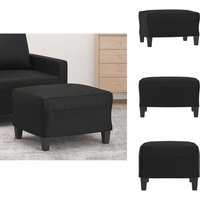 Vidaxl - Fußhocker Schwarz 60x50x41 cm Kunstleder - Sitzhocker - Polsterhocker - Fußhocker - Schwarzer Hocker - Kunstleder Möbel Vidaxl - Fußhocker Schwarz 60x50x41 cm Kunstleder - Sitzhocker - Polsterhocker - Fußhocker - Schwarzer Hocker - Kunstleder Möbel von VIDAXL