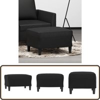 Vidaxl - Fußhocker Schwarz 60x50x41 cm Kunstleder - Sitzsack - Hocker - Fußhocker - Lounge Chair - Schwarzer Hocker von VIDAXL