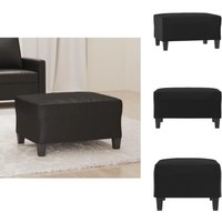 Fußhocker Schwarz 70x55x41 cm Kunstleder - Sitzsack - Hocker - Fußhocker - Schwarzer Hocker - Kunstledersitzsack von VIDAXL