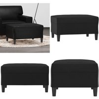 Vidaxl - Fußhocker Schwarz 70x55x41 cm Kunstleder - Sitzsack - Hocker Schwarz - Fußhocker - Lounge Möbel - Wohnzimmer Deko - Home & Living von VIDAXL