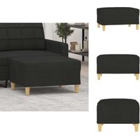 Fußhocker Schwarz 70x55x41 cm Stoff - Fußhocker - Schwarzer Hocker - Beistelltisch - Lounge Möbel - Sitzsack Fußhocker Schwarz 70x55x41 cm Stoff - Fußhocker - Schwarzer Hocker - Beistelltisch - Lounge Möbel - Sitzsack von VIDAXL