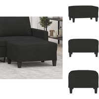 Vidaxl - Fußhocker Schwarz 70x55x41 cm Stoff - Fußhocker - Schwarzer Hocker - Beistelltisch - Lounge Möbel - Sitzsack von VIDAXL