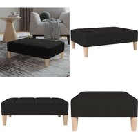 Fußhocker Schwarz 78x56x32 cm Stoff - Fußhocker - Sitzsack - Beistelltisch - Deko - Schwarz - Home & Living von VIDAXL