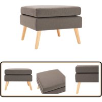 Fußhocker Taupe Stoff - Polsterhocker - Ottoman - Beistelltisch - Sofa Zubehör - Lounge Möbel von VIDAXL