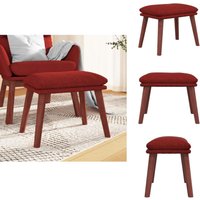 Fußhocker Weinrot 45x29,5x35 cm Stoff - Sitzsack - Hocker - Fußhocker - Beistelltisch - Deko Fußhocker Weinrot 45x29,5x35 cm Stoff - Sitzsack - Hocker - Fußhocker - Beistelltisch - Deko von VIDAXL