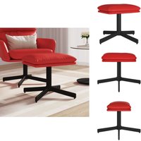 Fußhocker Weinrot 60x60x36 cm Kunstleder - Polsterhocker - Hocker - Beistelltisch - Lounge Möbel - Wohnzimmer Deko Fußhocker Weinrot 60x60x36 cm Kunstleder - Polsterhocker - Hocker - Beistelltisch - Lounge Möbel - Wohnzimmer Deko von VIDAXL