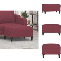 Fußhocker Weinrot 70x55x41 cm Stoff - Polsterhocker - Sitzsack - Fußablage - Beistelltisch - Weinrot Fußhocker Weinrot 70x55x41 cm Stoff - Polsterhocker - Sitzsack - Fußablage - Beistelltisch - Weinrot von VIDAXL