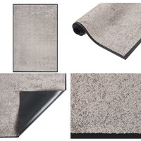 Fußmatte 80x120 cm Grau - Haustürmatte - Fußmatte - Wohnzimmer - Flur - Eingangsmatte - Home & Living von VIDAXL