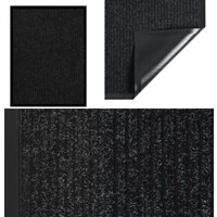 Fußmatte Anthrazit Gestreift 60x80 cm - Haustürmatte - Fussmatte - Eingangsmatte - Rutschfest - Anthrazit - Home & Living von VIDAXL