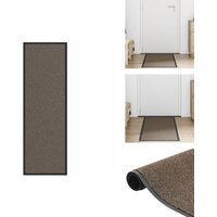 Fußmatte Braun 60x180 cm - Fußmatte - Fußmatten - Schmutzfangmatte - Türmatte von VIDAXL
