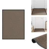 Fußmatte Braun 80x120 cm - Fußmatte - Fußmatten - Schmutzfangmatte - Türmatte von VIDAXL