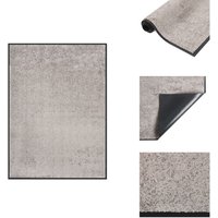 Vidaxl - Fußmatte Grau 60x80 cm - Haustürmatte - Fußmatte - Eingangsmatte - PVC-Matten - Rutschfest von VIDAXL