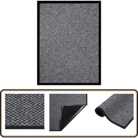 Fußmatte Grau 60x80 cm - Teppich - Fussmatte - Schlingermatte - Türmatte - Grau von VIDAXL