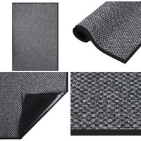 Vidaxl - Fußmatte Grau 80x120 cm - Teppich - Fussmatte - Türmatte - Wohnzimmer - Flur - Home & Living von VIDAXL