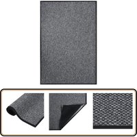Fußmatte Grau 80x120 cm - Teppich - Fussmatte - Türmatte - Wohnzimmer - Flur von VIDAXL