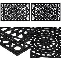 Fußmatte Rechteckig 45x75 cm Gummi - Gummi Fußmatte - Eingangsmatte - Rutschfeste Matten - Hausmatte - Garderobe Matte - Home & Living Fußmatte Rechteckig 45x75 cm Gummi - Gummi Fußmatte - Eingangsmatte - Rutschfeste Matten - Hausmatte - Garderobe Matte - Home & Living von VIDAXL