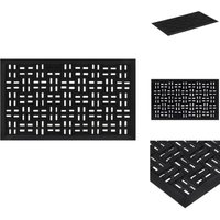 Vidaxl - Fußmatte Rechteckig 45x75 cm Gummi - Gummi Fußmatte - Eingangsmatte - Rutschfeste Matten - Hausmatte - Garderobe von VIDAXL