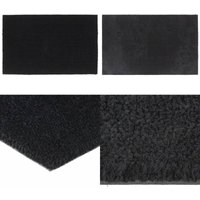 Fußmatte Schwarz 50x80 cm Kokosfaser Getuftet - Kokosfußmatte - Eingangsmatte - Türmatte - Outdoor Matten - Rutschfest - Home & Living von VIDAXL