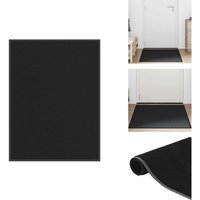 Fußmatte Schwarz 90x120 cm - Fußmatte - Fußmatten - Schmutzfangmatte - Türmatte Fußmatte Schwarz 90x120 cm - Fußmatte - Fußmatten - Schmutzfangmatte - Türmatte von VIDAXL