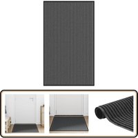 Vidaxl - Fußmatte Streifen Schwarz und Grau 90x150 cm von VIDAXL