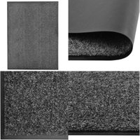 Fußmatte Waschbar Anthrazit 90x120 cm - Innenfußmatte - Outdoor-Matte - Waschbare Fußmatte - Anti-Rutsch-Matte - Anthrazit - Home & Living Fußmatte Waschbar Anthrazit 90x120 cm - Innenfußmatte - Outdoor-Matte - Waschbare Fußmatte - Anti-Rutsch-Matte - Anthrazit - Home & Living von VIDAXL