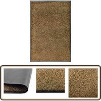Fußmatte Waschbar Braun 60x90 cm - Innenfußmatte - Outdoormatte - Waschbare Fußmatte - Türmatte - Anti-Rutschmatte Fußmatte Waschbar Braun 60x90 cm - Innenfußmatte - Outdoormatte - Waschbare Fußmatte - Türmatte - Anti-Rutschmatte von VIDAXL