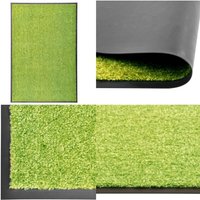 Fußmatte Waschbar Grün 60x90 cm - Teppich - Fußmatte - Innenraumdekoration - Outdoor-Dekoration - Garderobe - Home & Living von VIDAXL