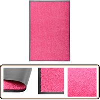 Fußmatte Waschbar Rosa 60x90 cm - Teppich - Fußmatte - Badezimmermatte - Türmatte - Outdoormatte von VIDAXL